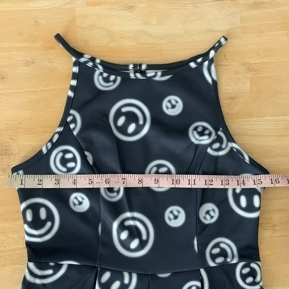 NWT Nordstrom’s RE:Named Smiley Face Emoji Party Time Playsuit Romper - Picture 5 of 15